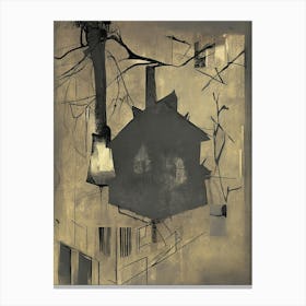 House In The Woods Canvas Print