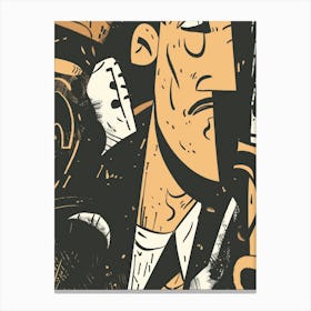 Saxophone Player 4 Canvas Print