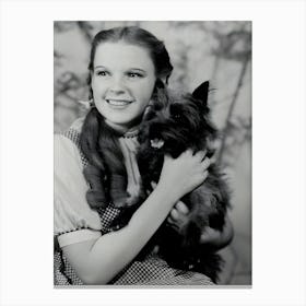 Judy Garland And Toto In The Wizard Of Oz Canvas Print