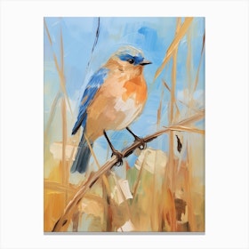 Bird Painting Bluebird 2 Canvas Print