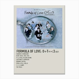 Formula Of Love O T 3 2021 Poster Canvas Print