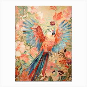 Macaw 2 Detailed Bird Painting Canvas Print