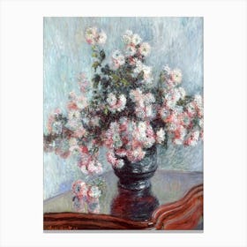 Chrysanthemums, Claude Monet Canvas Print