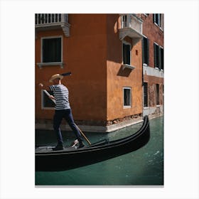 Gondola Ride In Venice Canvas Print