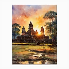 Angkor Wat Sunrise Canvas Print