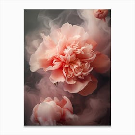 Flowers In Steam 1 Canvas Print