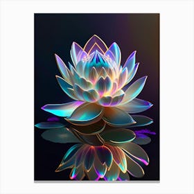 Amur Lotus Holographic 7 Canvas Print