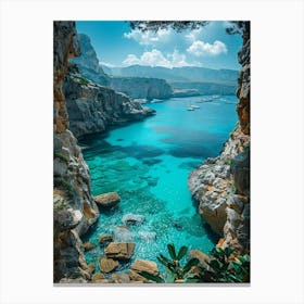 Cliffs Of Ibiza Canvas Print