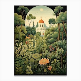 Balboa Park Usa Henri Rousseau Style  Canvas Print