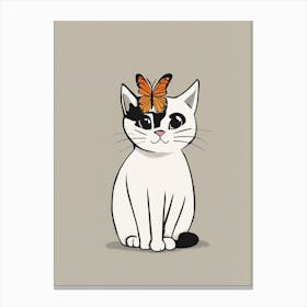 Butterfly Cat 1 Canvas Print