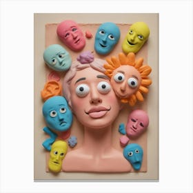 Face Masks Canvas Print