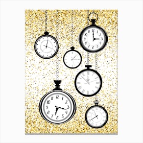 Glitter Watch Canvas Print