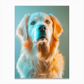 Golden Retriever Dog Portrait.Generated AI. Art Print 1 Canvas Print