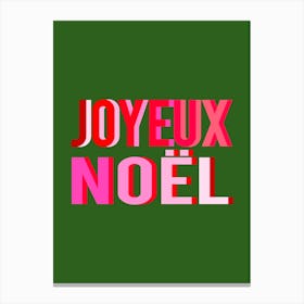 Joyeux Noel Canvas Print