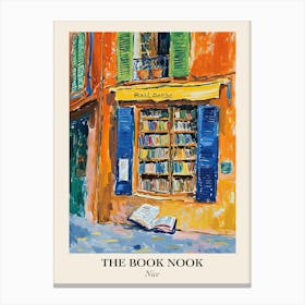 Nice Book Nook Bookshop 2 Poster Canvas Print
