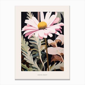 Flower Illustration Oxeye Daisy 4 Poster Canvas Print