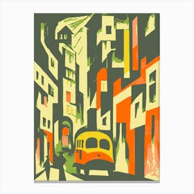 Abstract City Street 1 Canvas Print