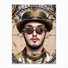 Steampunk Man Canvas Print