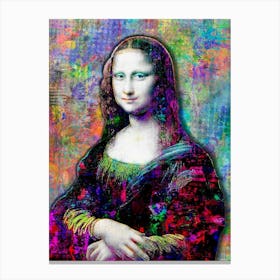 Mona Lisa By Person Canvas Print