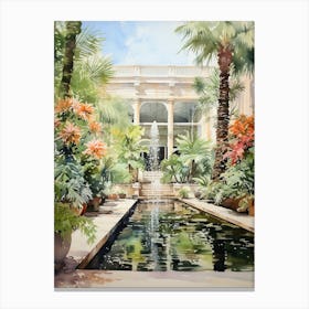 Longwood Gardens Usa Watercolour 3 Canvas Print