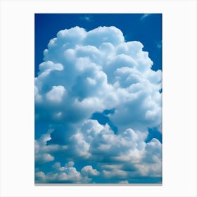 Blue Sky With Clouds Canvas Print