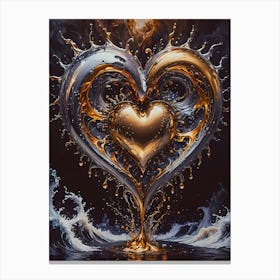 Love's Fluid Embrace Canvas Print