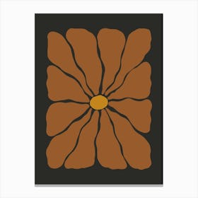 Autumn Flower 04 - Red Brown Canvas Print