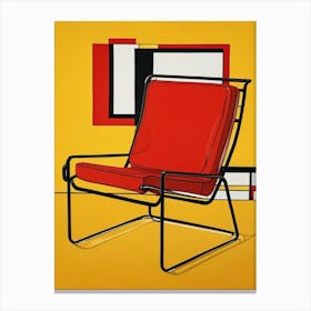 Wassily Chair Marcel Breuer Living Room Art Print (4) Canvas Print