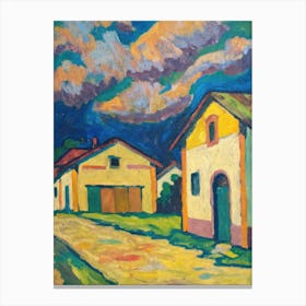 House In The Countryside Canvas Print