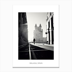 Poster Of Marseille, France, Photography In Black And White 4 Canvas Print