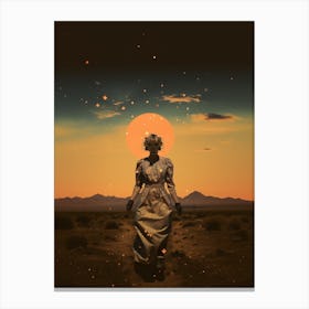 Cosmic desert portrait 1 Canvas Print