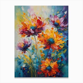 Flowers By Person Canvas Print