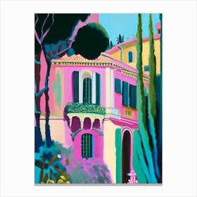 Villa Carlotta, Italy Abstract Still Life Canvas Print