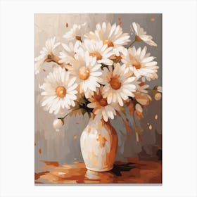 Daisy Flower Still Life Painting 1 Dreamy Canvas Print