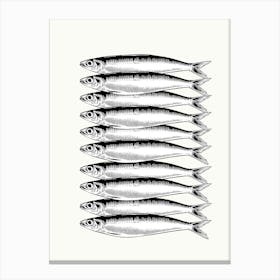 Sardines Kitchen Art Print Toile