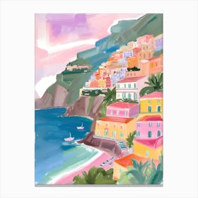 Amalfi Coast La Dolce Vita Poster 4 Canvas Print