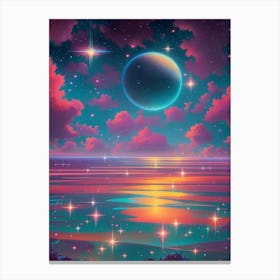 Fantasy Galaxy Ocean 3 Canvas Print