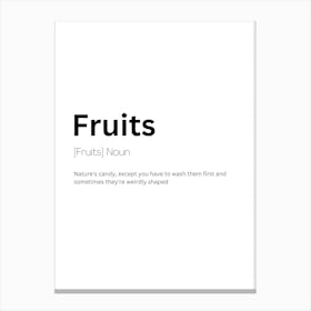 Fruits Definition Meaning Canvas Print