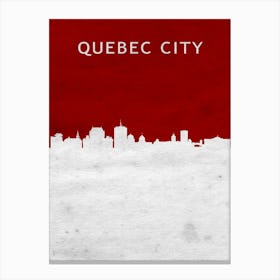 Temp City Red Canvas Print