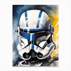 Captain Rex Star Wars Painting (22) Canvas Print