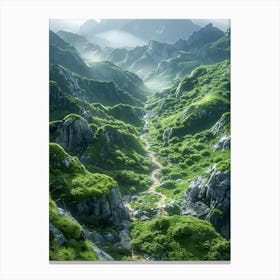 Valley In The Mountains Canvas Print