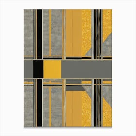 Yellow Squares Canvas Print