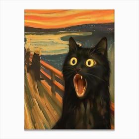 Kitty scream Canvas Print