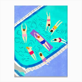 Swimmers Pool  Canvas Print