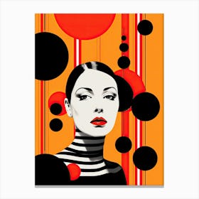 Abstract - Abstract Painting of mime Canvas Print