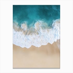 Ocean Waves On The Beach Canvas Print