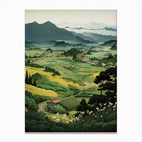 Rural Landscapes Satoyama Japanese Style 1 Canvas Print