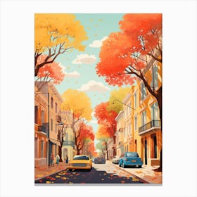 Buenos Aires In Autumn Fall Travel Art 2 Canvas Print