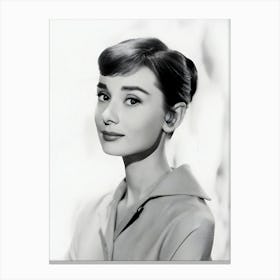 Audrey Hepburn Celebrity Canvas Print