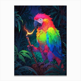 Rainbow Parrot 1 Canvas Print